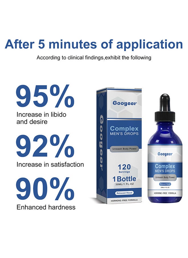 Googeer - Nexusbio Labs Complex Men's Drops, Body Oils, Body Serum For Mens External Use Suitable For Men's External Use Exercise Maintenance Essential Oil 30ML/1fl.Oz - Image 1