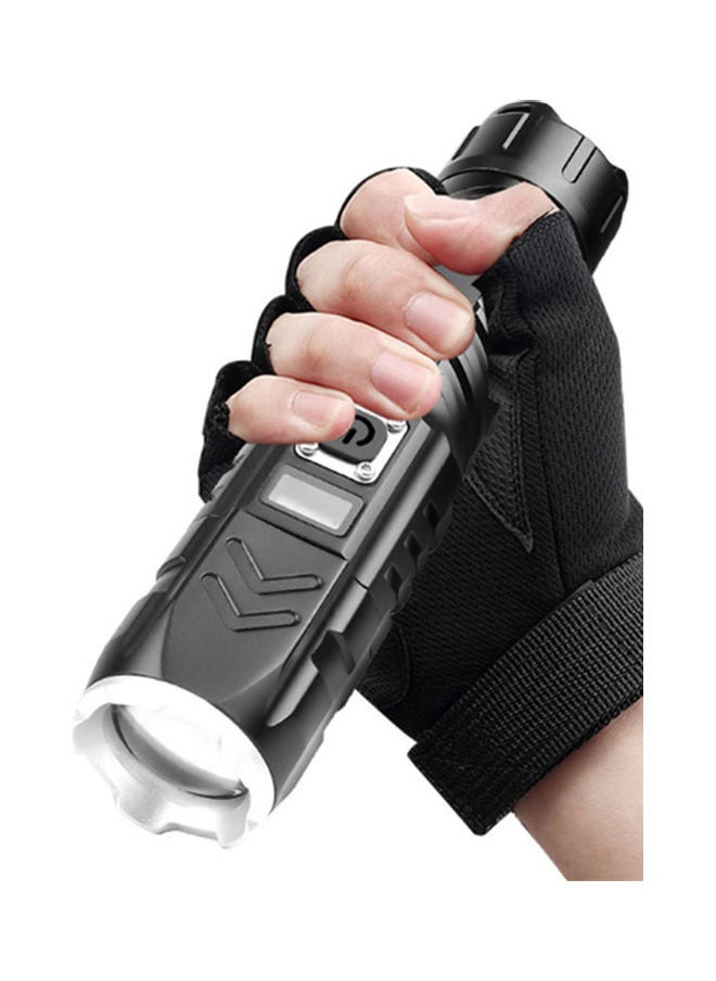 NIBEMINENT USB Charging Intelligent Display Flashlight Black 16x3.5x3.5cm  - Image 5