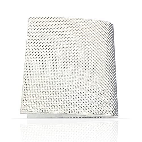 Peastorm Exhaust Wrap Heat Shield Automotive Aluminum Material Muffler Wrap Insulation Armor, 12" x 38" - Image 1
