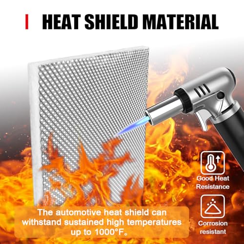 Peastorm Exhaust Wrap Heat Shield Automotive Aluminum Material Muffler Wrap Insulation Armor, 12" x 38" - Image 3