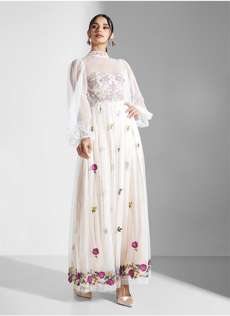 Frock and Frill - Embellished Maxi Dress - Image 1