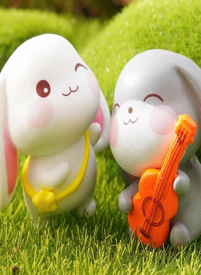 ascension 4 Pcs Rabbits Miniature Set for Home Decor Unique Gift,Home,Living Room,Office,Restaurant Decor,Showpiece,Perfect Valentine Decoration Items (Rabbits Miniature) - Image 3