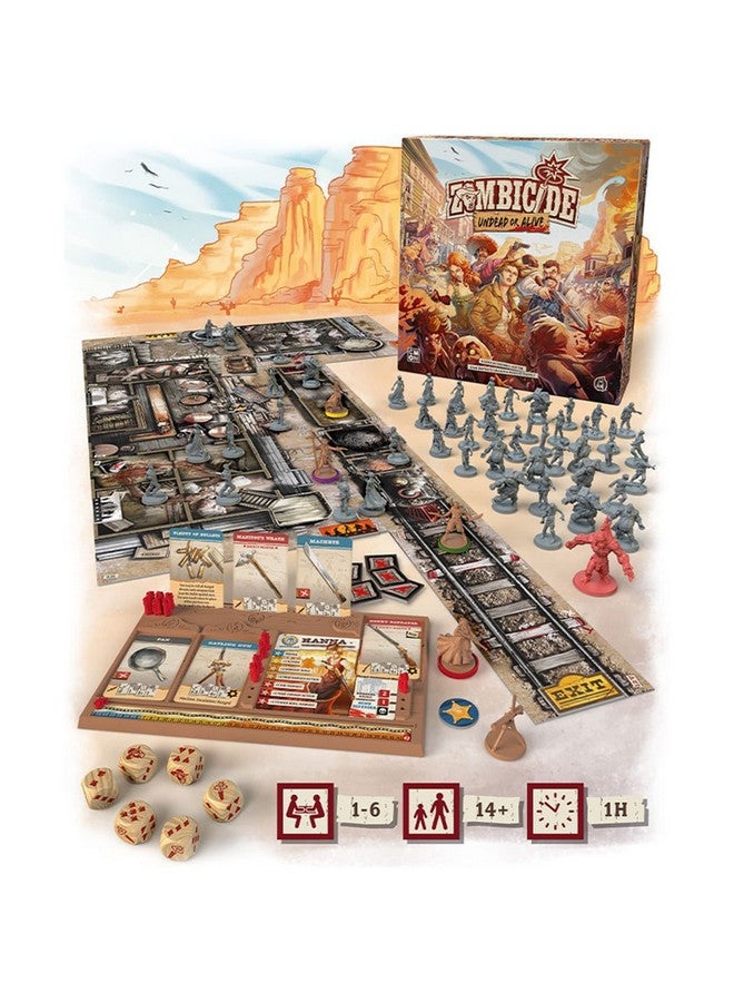 CMON Icide: Undead Or Alive Strategy Cooperative Game For Teens And Adults | Zombie Board Game | Ages 14+ | 1-6 Players | Avg. Playtime 1 Hour | Made By Cmon - Image 2