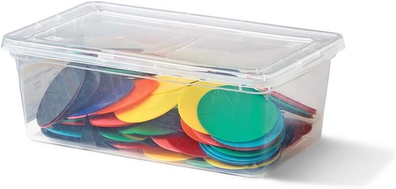 hand2mind Plastic, Rainbow, Fraction Circles, Bulk Math Manipulative Kit for the Classroom (15 Sets of 51 Tiles) - Image 4