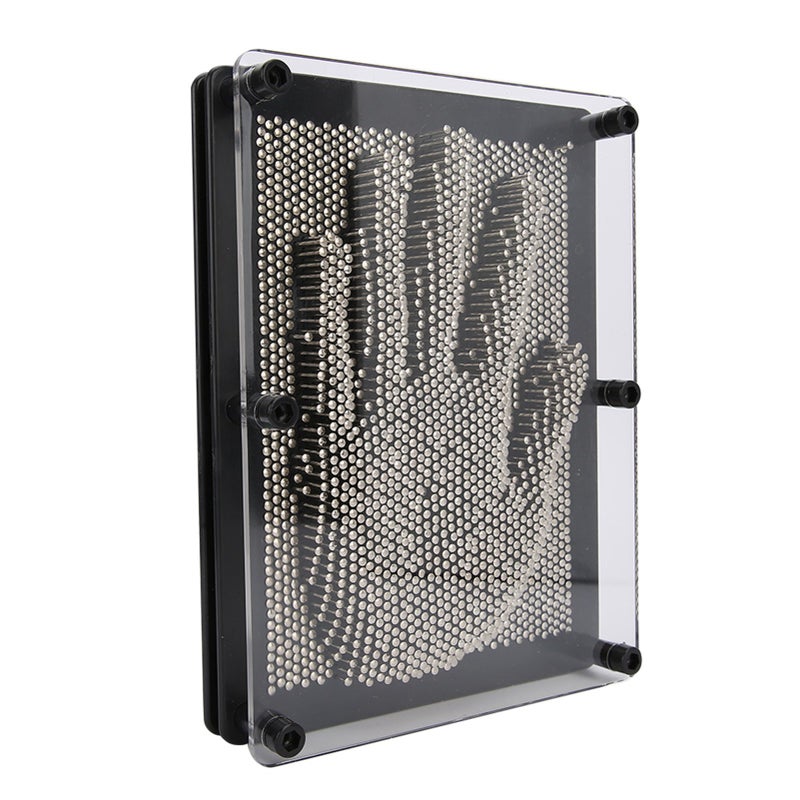 Hand Mold Metal Board Three Dimensional Handprint Needle Toy Gift Decoration Ornament(L Metal ) - Image 1