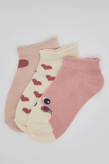أر أند بي 3 Pack Printed Ankle Socks