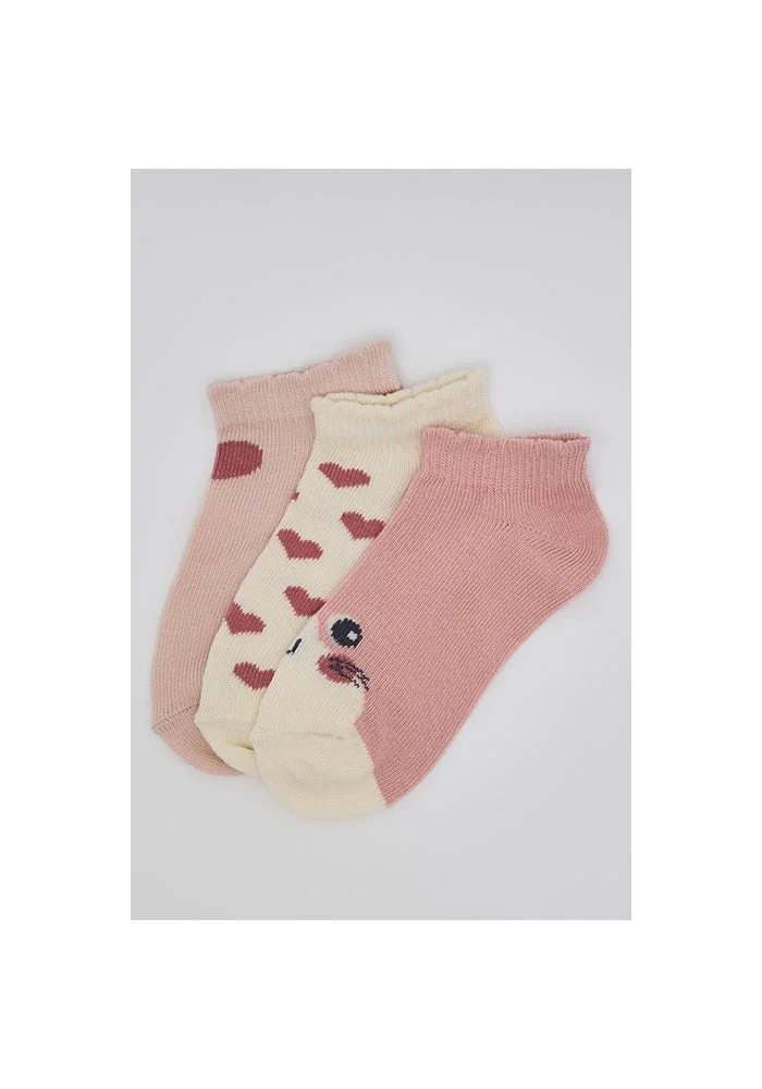 أر أند بي 3 Pack Printed Ankle Socks