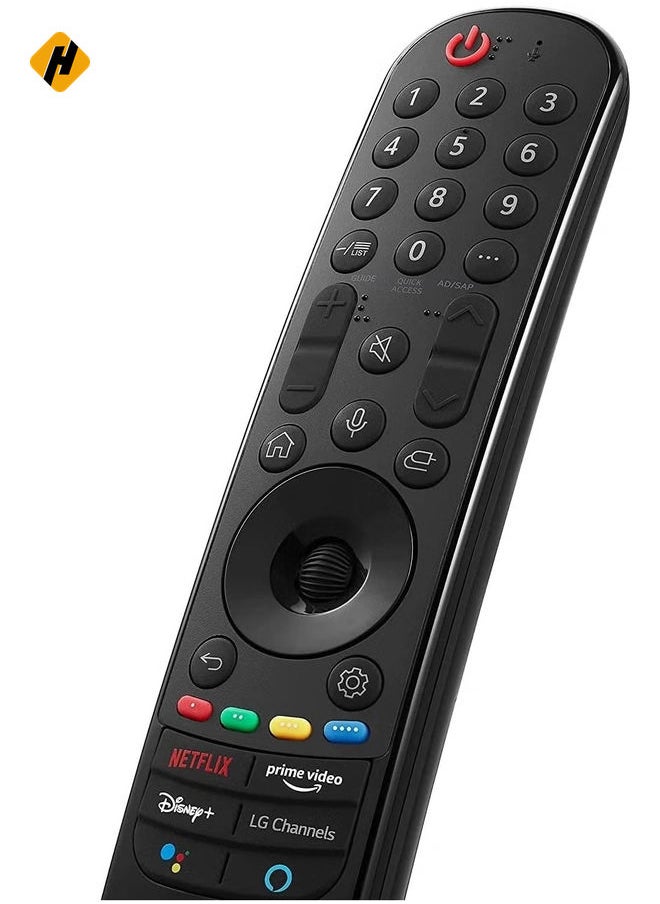 HuHa - "New MR21GA / AGF30136002 OEM Replacement Magic Bluetooth TV Remote Control with Microphone for LG OLED65C1PUB 65 C1 Series 4K Smart OLED TV (2021) – Includes Netflix, Prime Video, Disney+, and LG Channels Buttons – With Battery" - Image 1