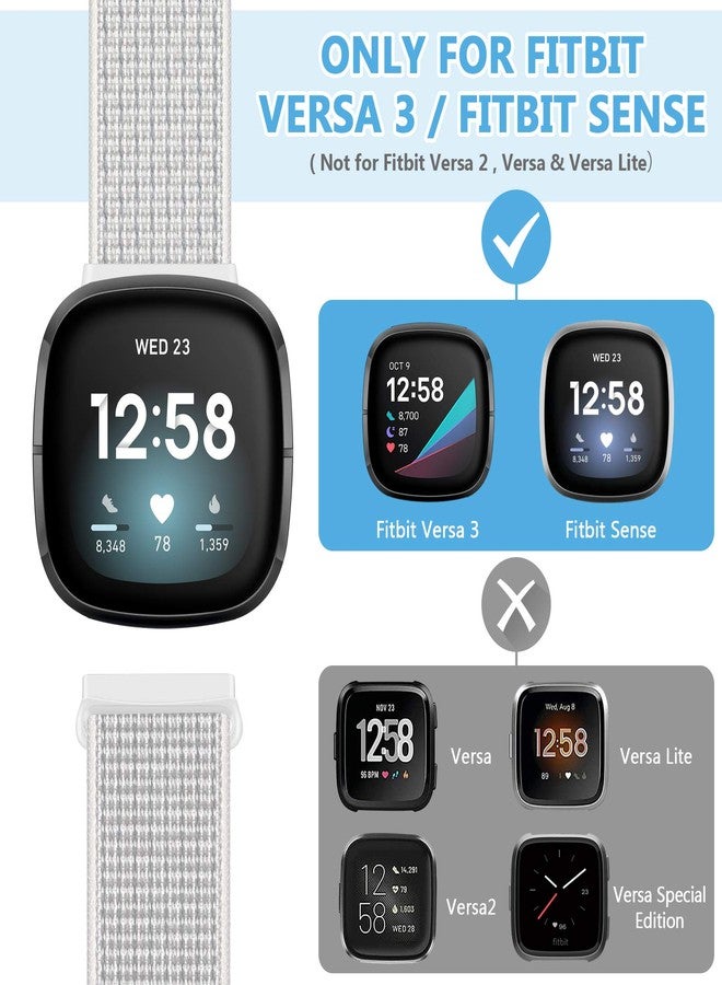 AVOD Nylon Bands Compatible with Fitbit Versa 4/Sense 2/Versa 3/Fitbit Sense, Soft Breathable Sport Adjustable Replacement Strap Women Man Wristband Accessories - Image 4