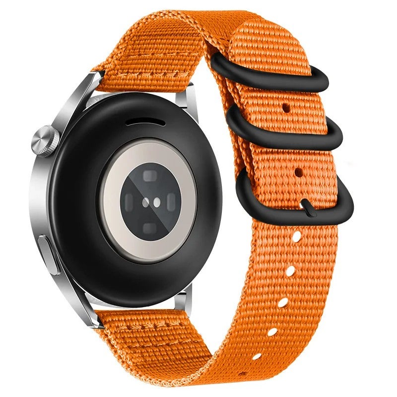Bluejw Premium Woven Nylon Watch Strap Replacement - Durable Sport Striped Wristband for Men's Watches - Image 1