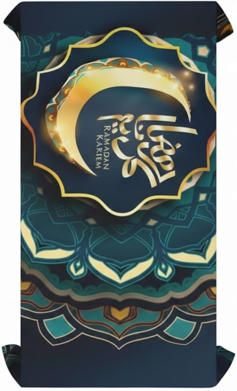 مفرش طاولة مخملي، ناعم وعملي، مقاس 1.5 × 1.5 متر، مناسب لطاولة الطعام والاستخدام اليومي.