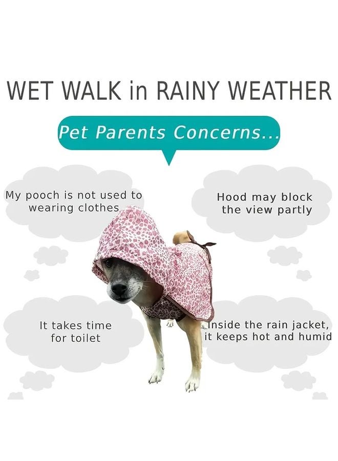 One Size Transparent Umbrella Leash For Small Dogs Essential Rainy Day Accessory - Image 5