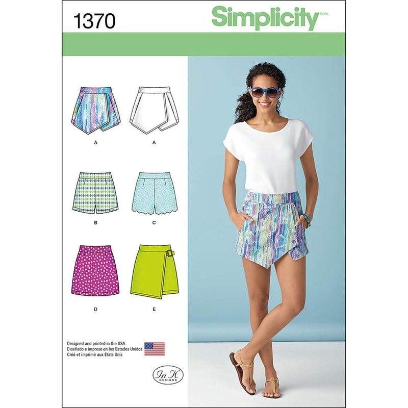 Simplicity 1370 Women's Shorts, Skorts, and Skirt Sewing Patterns, Sizes 6-14 - Image 5