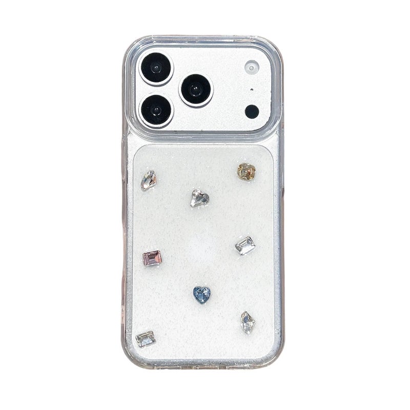 MS Acrylic Protective Case for iPhone 11 Pro Max with Drop Protection and Full Screen Gemstone plus Shockproof plus Resin Finish in Clear - Image 5