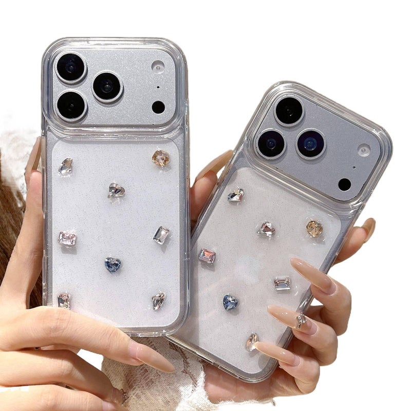 MS Acrylic Protective Case for iPhone 11 Pro Max with Drop Protection and Full Screen Gemstone plus Shockproof plus Resin Finish in Clear - Image 2
