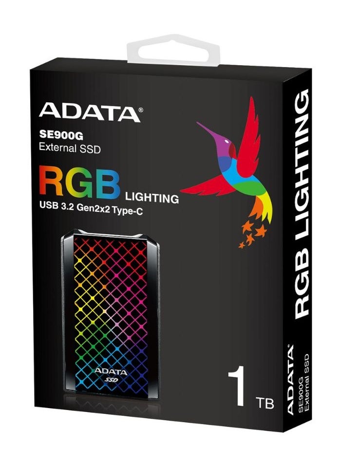 ADATA SE900G RGB External SSD | Portable SSD for Gaming | 1TB