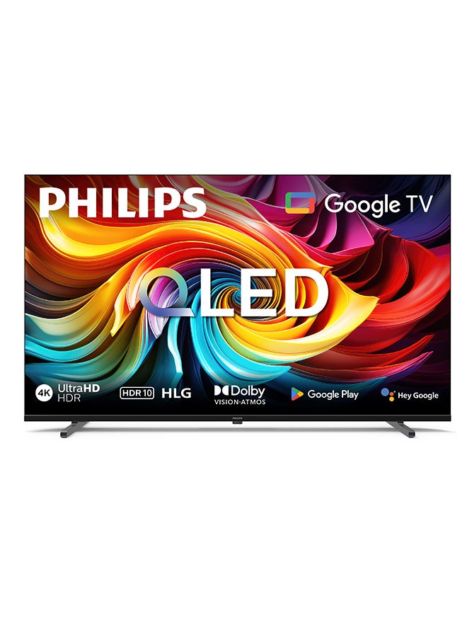 Philips 65-Inch New 2026 Premium QLED Google TV | 4K UHD Smart TV with Google Assistant | Dolby Vision & Dolby Atmos (65PQT8530/68) 65PQT8530 black