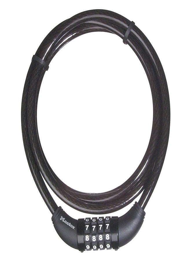 Master Lock 8119DPF 5' Long x 3/8" Diameter Set Your Own Combination Cable Bike Lock - Image 1