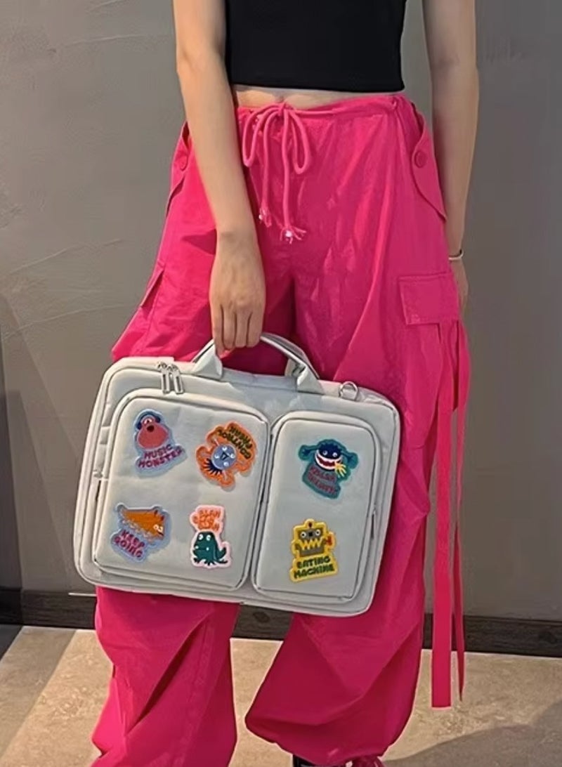 Laptop Bag 16 inch, Large Capacity Storage, Drop proof And Waterproof Simple Business Computer Bag for Men & Women 42.5X31.5X4 cm - Unique Design  - Image 2