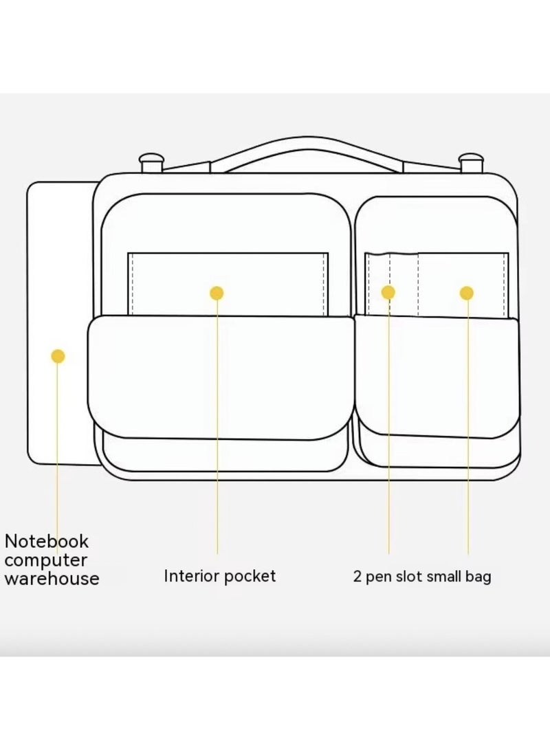 Laptop Bag 16 inch, Large Capacity Storage, Drop proof And Waterproof Simple Business Computer Bag for Men & Women 42.5X31.5X4 cm - Unique Design  - Image 4