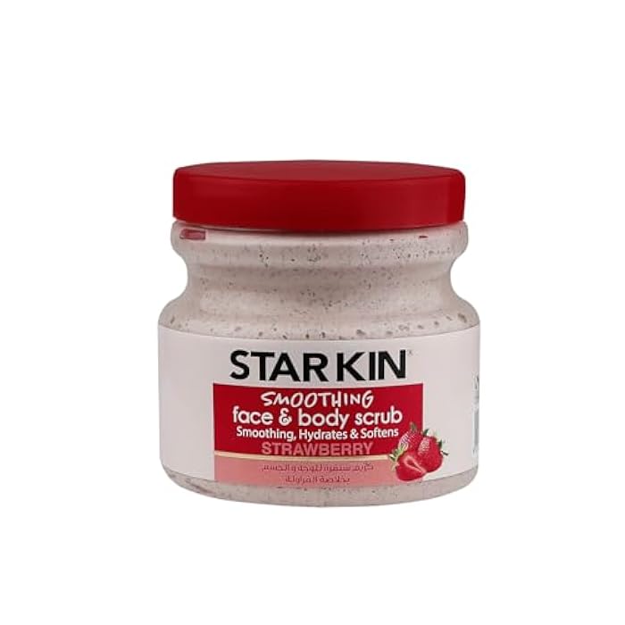 Starkin Smoothing Face & Body Scrub, Strawberry, 300g