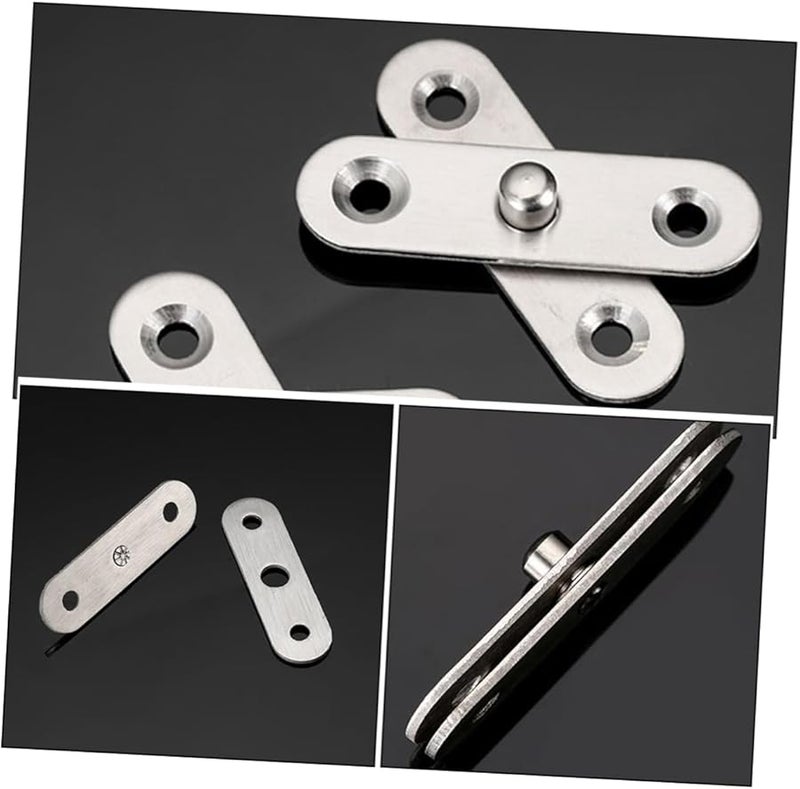 40 Pcs Rotatable Hidden Door Hinges Pivot Hinges Easy Install For Furniture Doors Windows - Image 4
