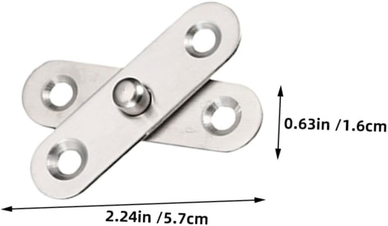 40 Pcs Rotatable Hidden Door Hinges Pivot Hinges Easy Install For Furniture Doors Windows - Image 3