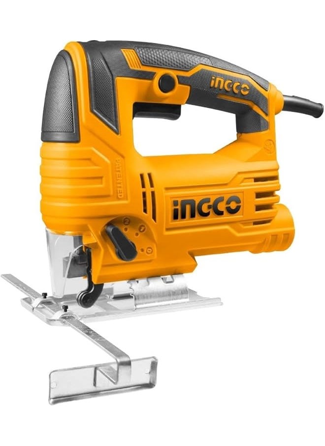 INGCO 570W Compact Electric Jig Saw With 3 Jig Saw Blades And 4 Step Pendulum Function Yellow Js57028  - Image 1
