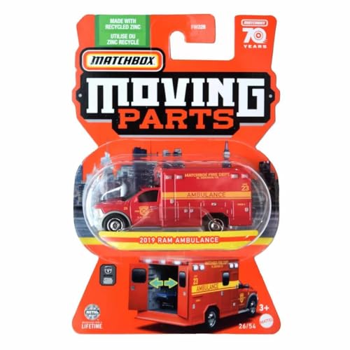 Matchbox 2019 Ram Ambulance, Moving Parts 26/54 - Image 1