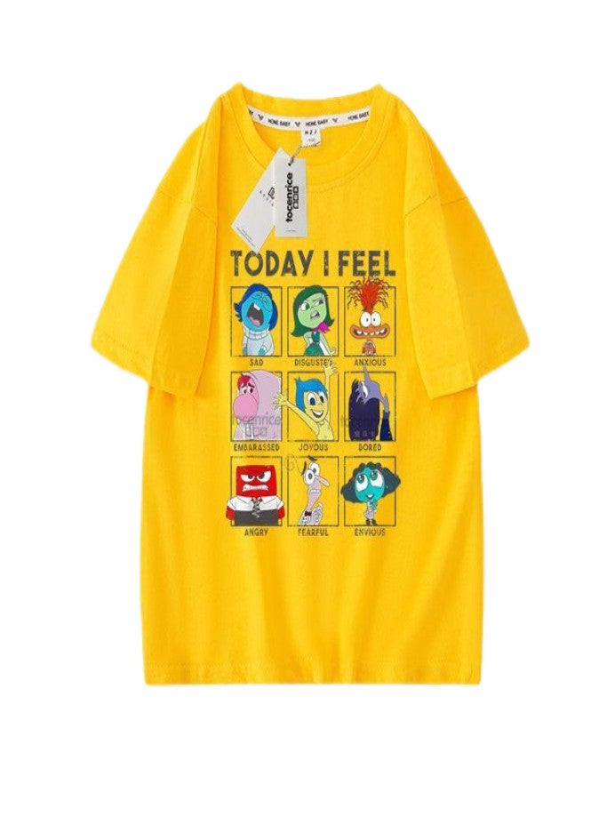 INSIDE OUT 2 Unisex Short Sleeve Stylish Top TShirt cotton Tee for Boys Girls Kid Children - Image 1