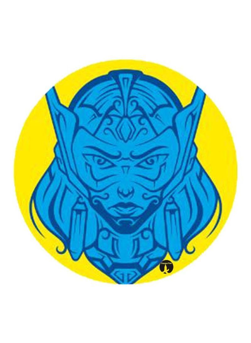 RKN Overwatch Video Game Printed Mousepad Blue/Yellow