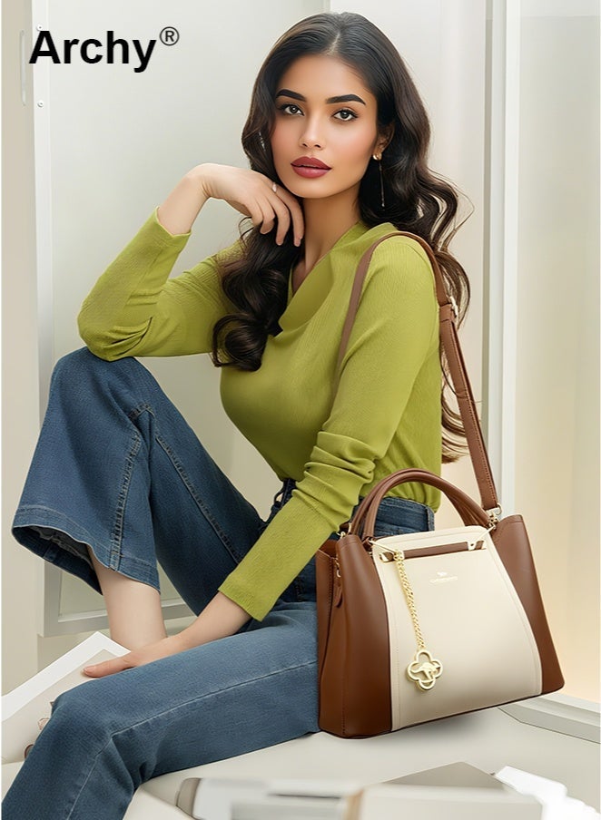 Archy Stylish Womens Crossbody Shoulder Bag  Trendy Color Block Design Perfect for Daily  Party  Adjustable Strap Spacious Compartments for Fashionistas - Image 3