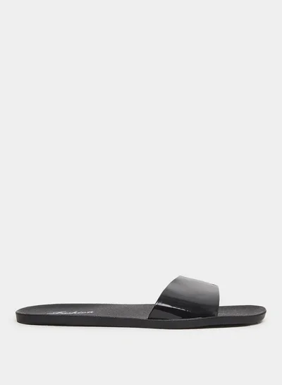Take Two Take Two Black Jelly Slides