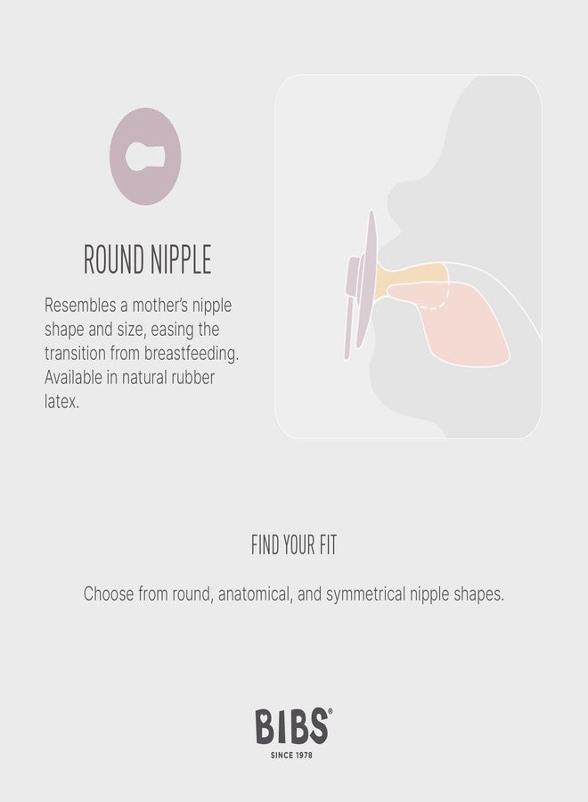 Bibs Pacifiers | Natural Rubber Baby Pacifier | Set of 2 BPA-Free Soothers | Made in Denmark | Sage Night/Cloud Night | Size 6-18 Months - Image 3