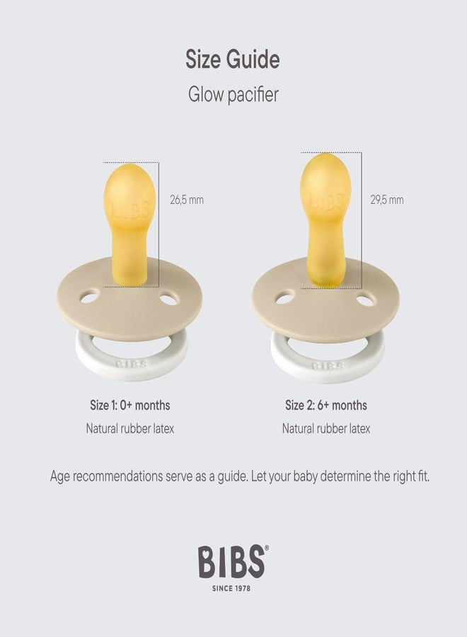 Bibs Pacifiers | Natural Rubber Baby Pacifier | Set of 2 BPA-Free Soothers | Made in Denmark | Sage Night/Cloud Night | Size 6-18 Months - Image 2