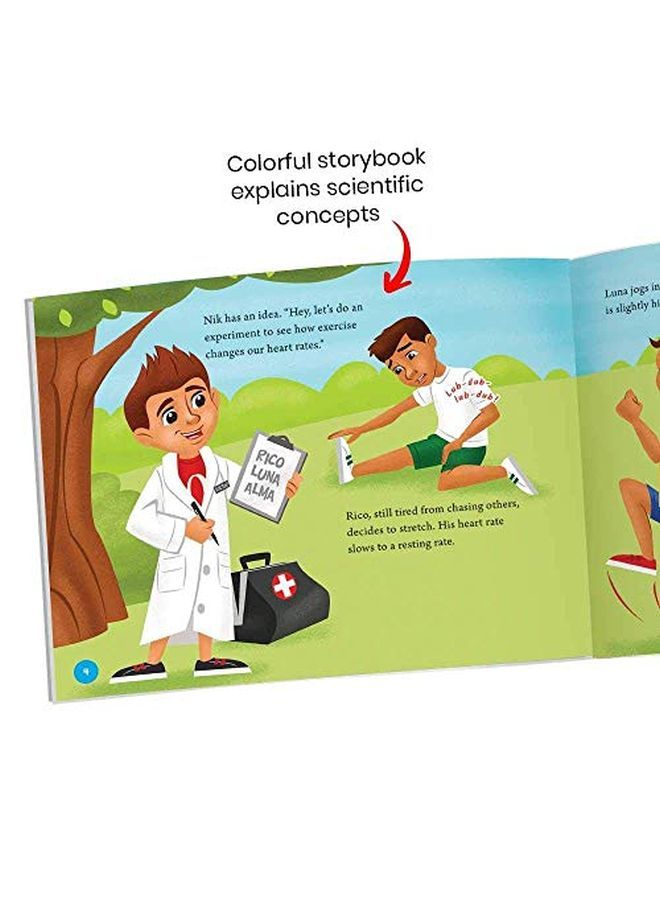 hand2mind مجموعة علوم جسم الإنسان من الرأس إلى القدم تشمل مجموعة سلايم ومجموعة STEM للأطفال تتضمن سماعة طبية للأطفال تعمل على تعليم الجسم البشري وتشريح الإنسان للأطفال مجموعة طبيب الأطفال لوازم التعليم المنزلي - Image 5