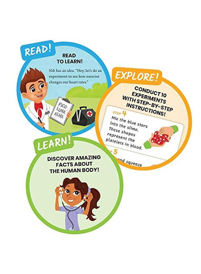 hand2mind مجموعة علوم جسم الإنسان من الرأس إلى القدم تشمل مجموعة سلايم ومجموعة STEM للأطفال تتضمن سماعة طبية للأطفال تعمل على تعليم الجسم البشري وتشريح الإنسان للأطفال مجموعة طبيب الأطفال لوازم التعليم المنزلي - Image 3
