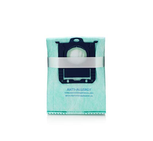 Electrolux EL202G S-Bag Anti-Allergy Synthetic Vacuum Bags, 4 Pack, Blue - Image 3