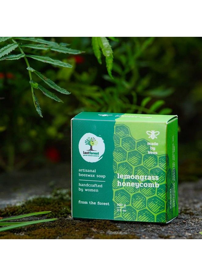 Last Forest Artisanal Handcrafted Handmade Natural Honeycomb Beeswax Soap Lemongrass 100G 100% Natural Ingredients Moisturizing Natural Beeswax Bathing Soap For Men And Women - Image 3