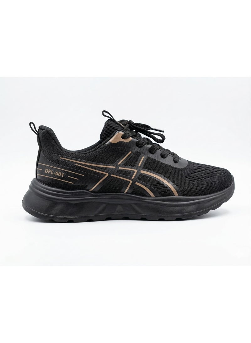 ORDER Midnight 1 Men’s Running Shoes – Lightweight Breathable Mesh, Synthetic Upper, Durable TR Sole,(0D-PU-2004) Black / Coffee - Image 5