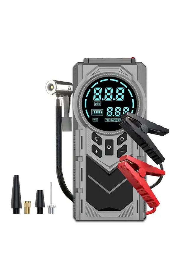 9 In 1 Multifunctional Inflator 150PSI Digital Tire Pump Air Compressor Car Jump Starter - Image 1