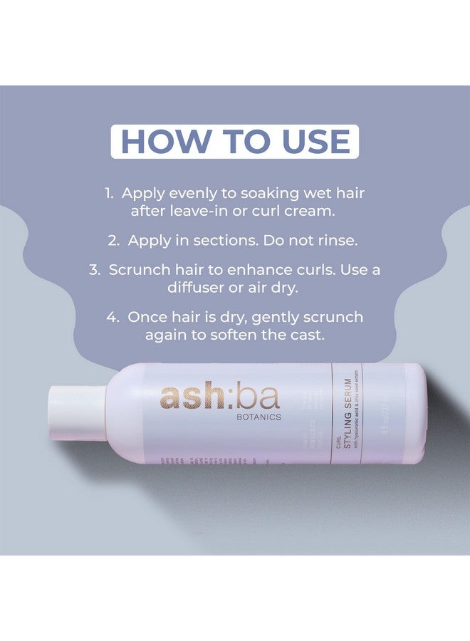 Ashba Botanics Curl Styling Serum Gel With Hyaluronic Acid | Provides Intense Hydration, Frizz Control, Bouncy & Shiny Hair | Lightweight, Non Sticky Hair Gel for Curly Hair, For Men & Women - 50ml - Image 5