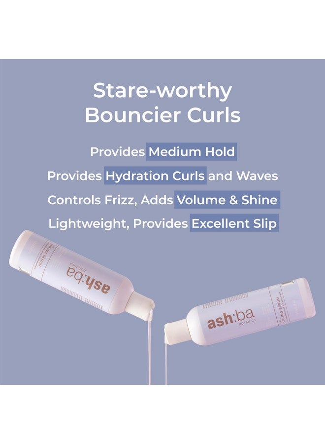 Ashba Botanics Curl Styling Serum Gel With Hyaluronic Acid | Provides Intense Hydration, Frizz Control, Bouncy & Shiny Hair | Lightweight, Non Sticky Hair Gel for Curly Hair, For Men & Women - 50ml - Image 2