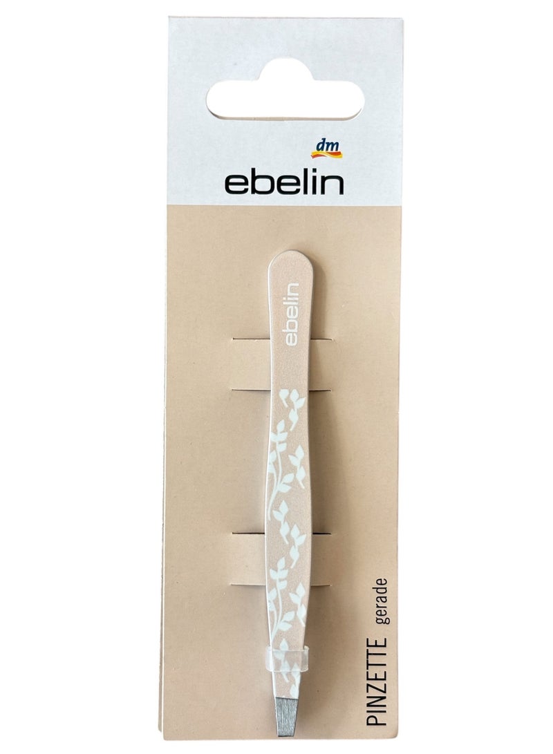 ebelin Made in Germany, ebelin Straight Tweezers - Precise Hair and Skin Scale Removal in Stylish Designs, tweezers eyebrow hair plucker - Image 1