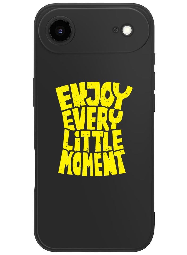 Theodor Protective Slim Fit Case Liquid Silicone Cover with Full Body Protection Anti-Scratch Shockproof Case For Apple iPhone 17 Air (Black) enjoy every - Image 1