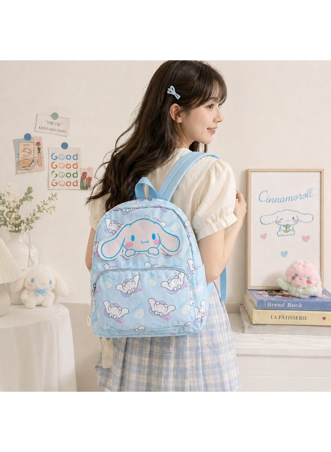 Kids backpack , light blue, Cute cartoon print , school , nursery , Trips and Picnic - Image 2