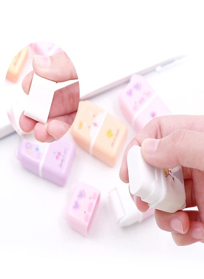 NEPOG 10 Pcs Cute Erasers, Cartoon Animal Themed Roller Eraser, Erasers for Kids, Eraser with Cover and Roller for Kids Office School Supplies - Image 4