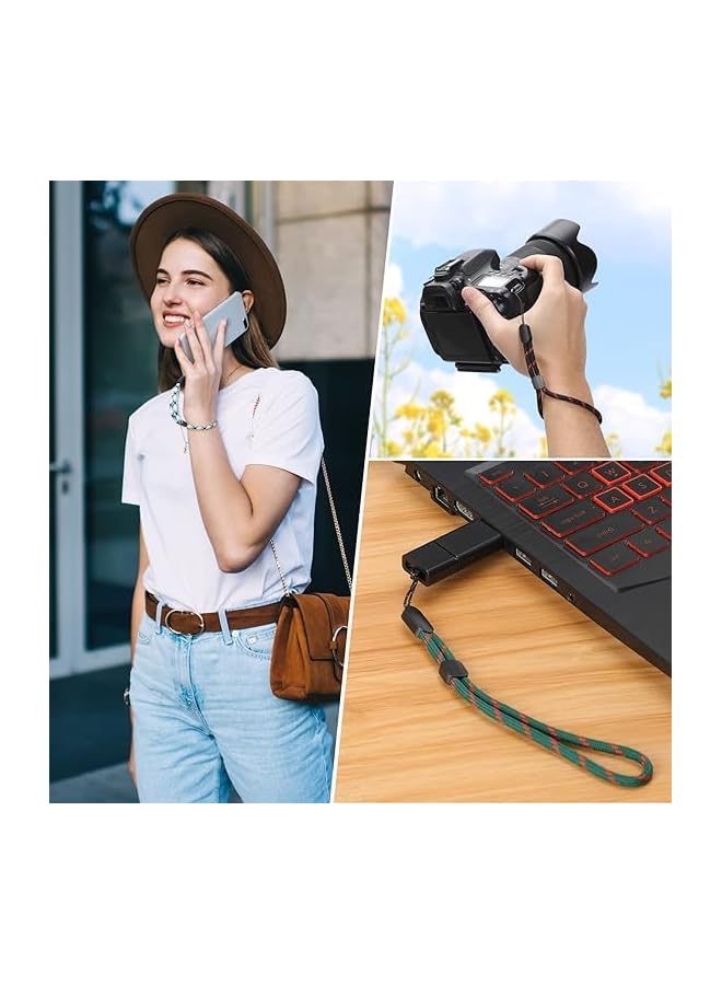 Green Tiger phone strap phone wrist strap 8 pack, Adjustable Nylon Colorful lanyard for Mobile Phone, Camara, USB Flash Drive, ID Name Tag Badge - Image 4