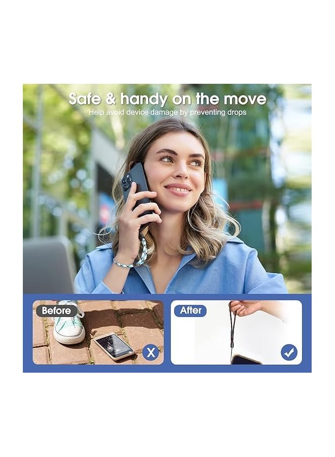 Green Tiger phone strap phone wrist strap 8 pack, Adjustable Nylon Colorful lanyard for Mobile Phone, Camara, USB Flash Drive, ID Name Tag Badge - Image 2