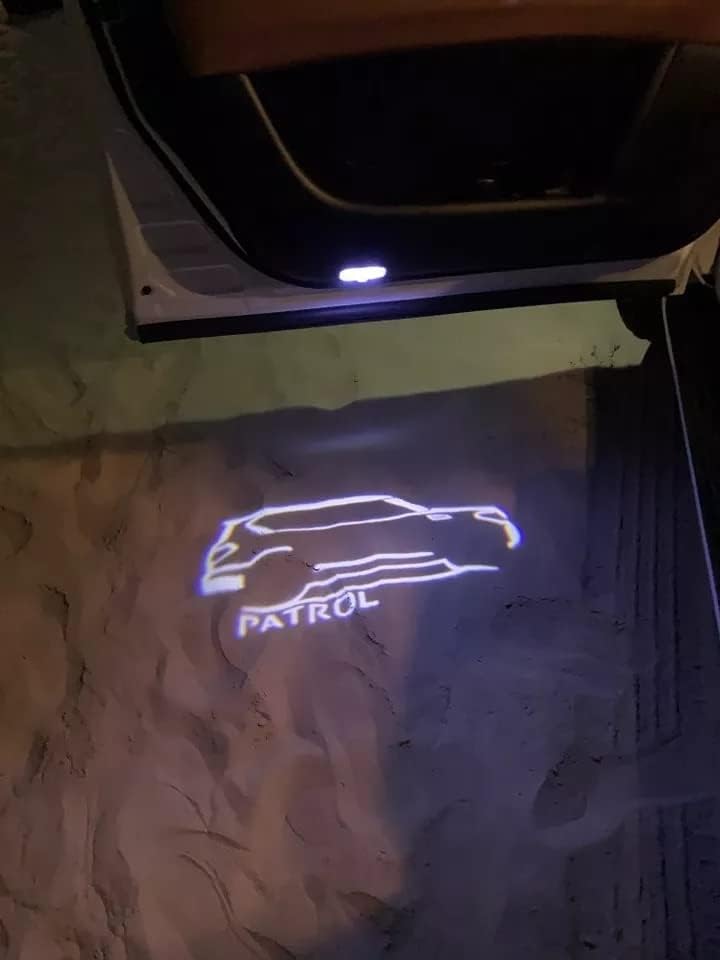 ROADSTAR Door logo light For Nissan Patrol Y62 2010 2011 2012 2013 2014 2015 2016 2017 2018 2019 2020 2021 2022 Accessories 2PCS Car Door Projector Ghost Shadow Lamp Welcome Light - Image 4
